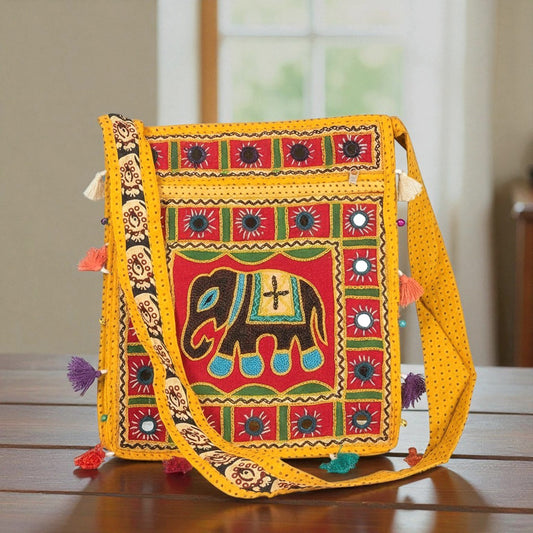 Rajasthani Jaipuri Handmade Sling Bag for Women – Embroidered Bag