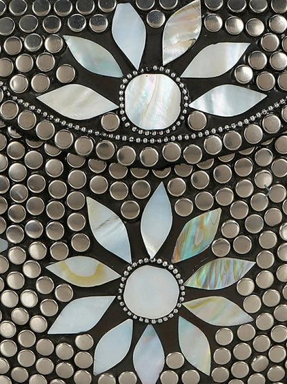 Bridal Women’s Antique Brass Handmade Ethnic Metal Clutch Bag